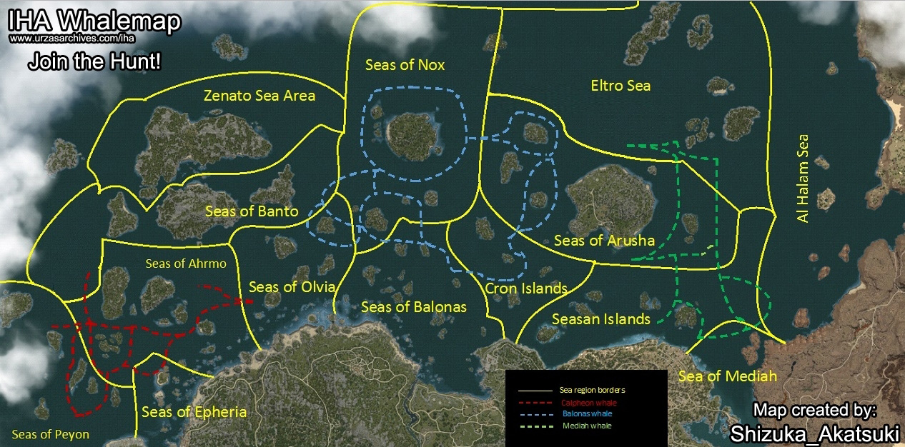 Bdo Sea Current Map Black Desert Online - Blue Whale Hunting - Urzas Archives