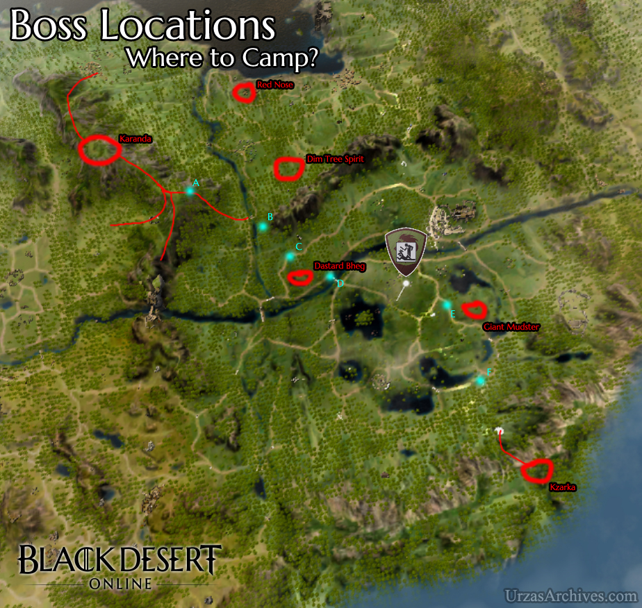 Black Desert Online World Boss Location